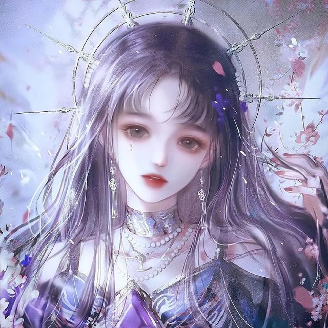 唯美仙气动漫女生头像｜道一声晚安