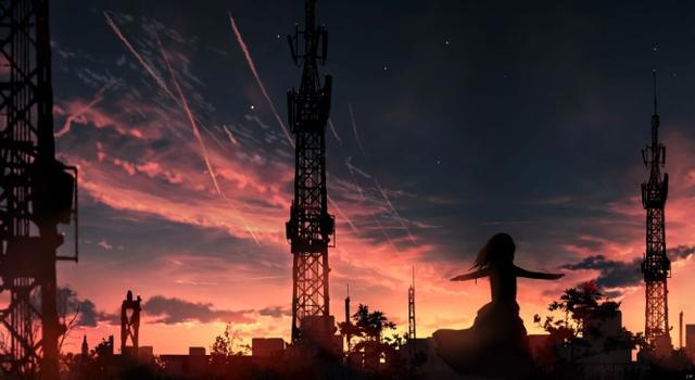 动漫壁纸、头像｜P站精选｜万家灯火，从眼中闪过