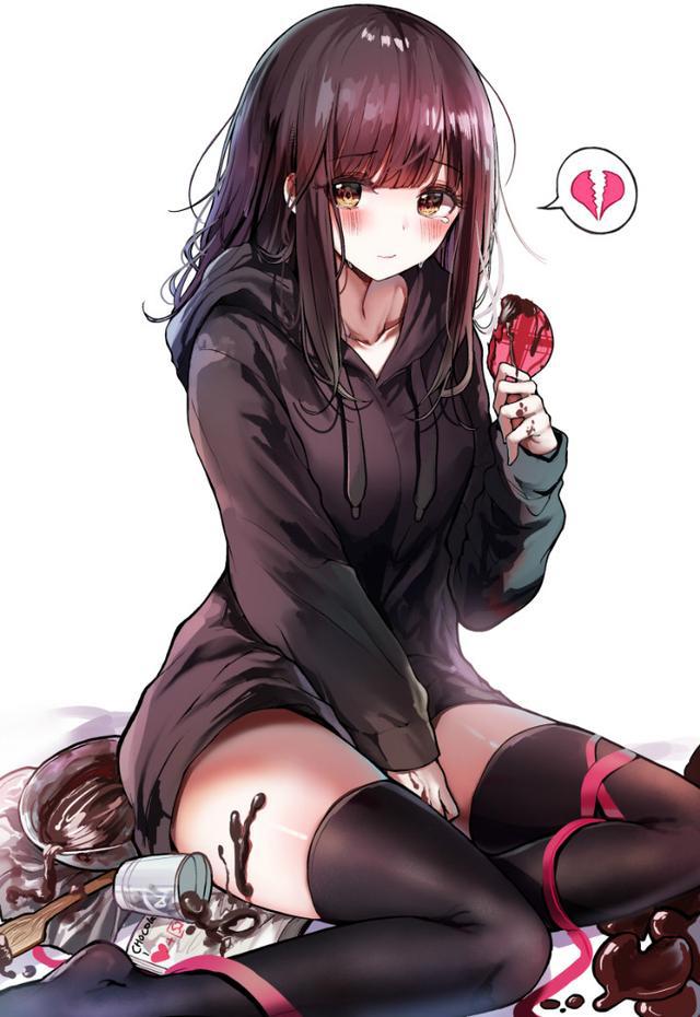 学长，请收下我的巧克力！分享一组P站动漫女生头像