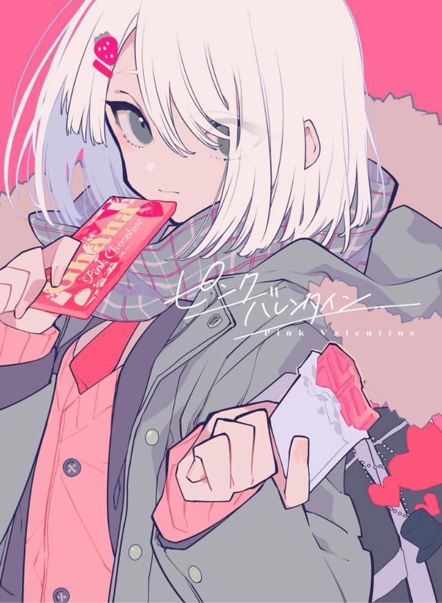 学长，请收下我的巧克力！分享一组P站动漫女生头像