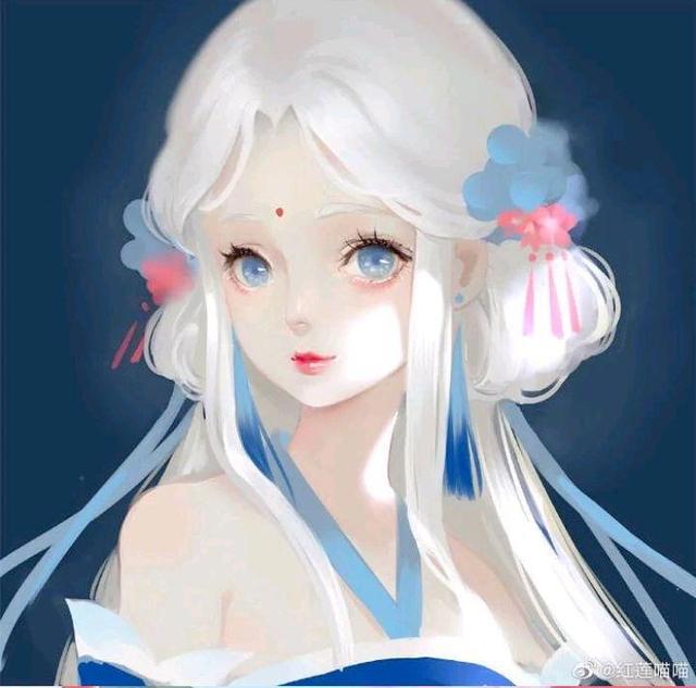 动漫女生头像：热情这东西耗尽了，就只剩下疲惫和冷漠