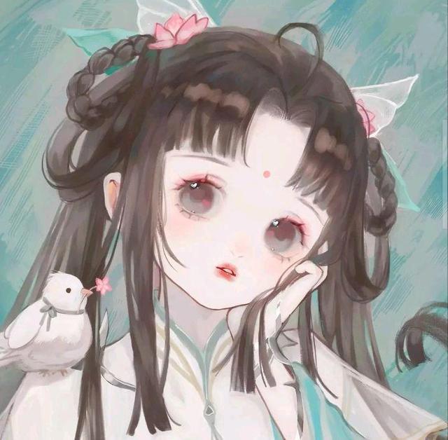 动漫女生头像：热情这东西耗尽了，就只剩下疲惫和冷漠