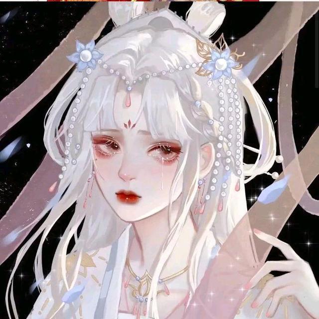 动漫女生头像：热情这东西耗尽了，就只剩下疲惫和冷漠