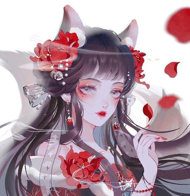 动漫女生头像：热情这东西耗尽了，就只剩下疲惫和冷漠