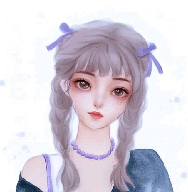 动漫女生头像：热情这东西耗尽了，就只剩下疲惫和冷漠