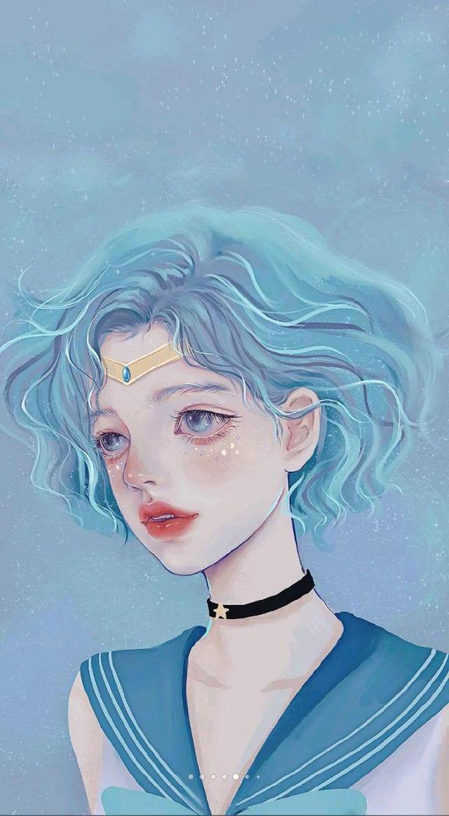 动漫女生头像：热情这东西耗尽了，就只剩下疲惫和冷漠