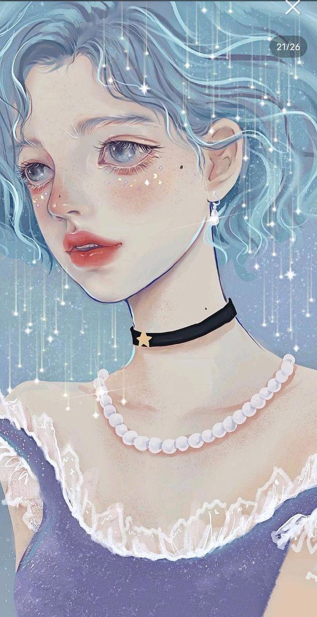 动漫女生头像：热情这东西耗尽了，就只剩下疲惫和冷漠