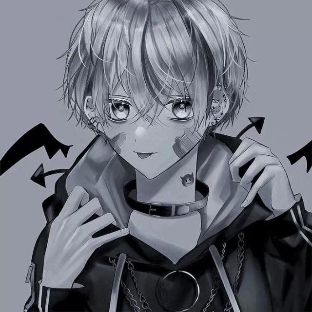 简约动漫二次元男女情侣头像