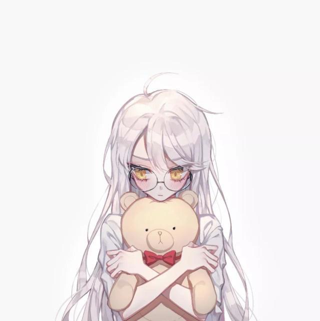 简约动漫二次元男女情侣头像