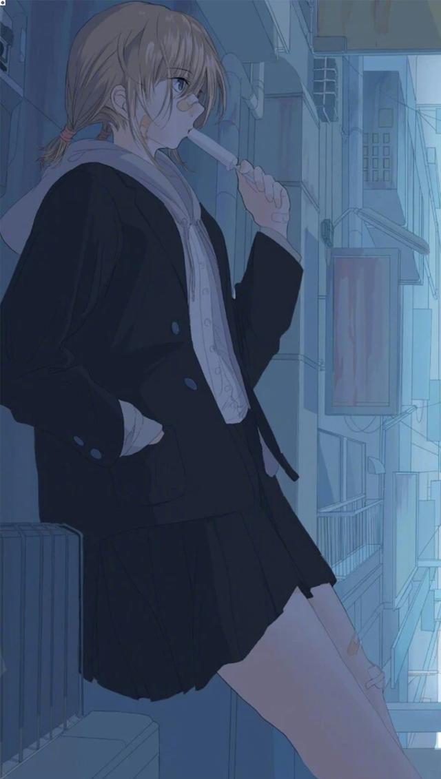 动漫女生头像：你没有如期归来，而这正是离别的意义