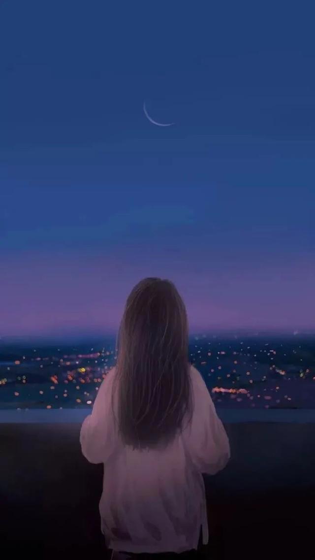 第528期｜背影头像：0105优质星空闪亮动漫 真人背影女生头像