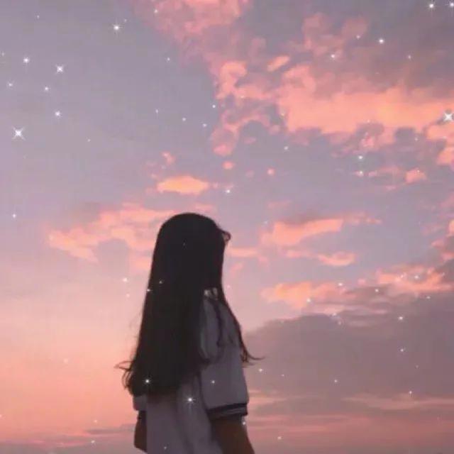 第528期｜背影头像：0105优质星空闪亮动漫 真人背影女生头像