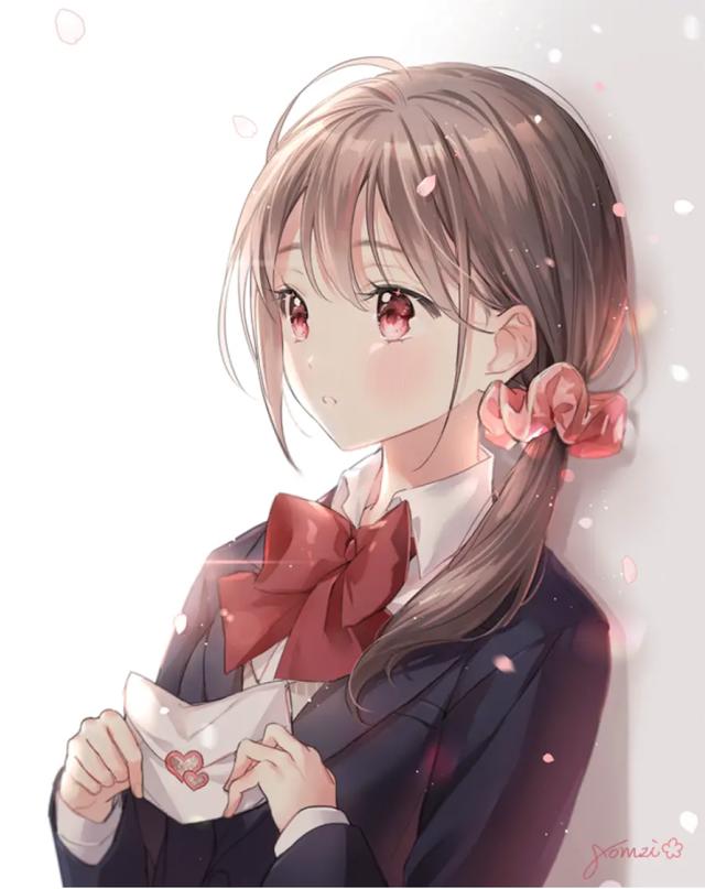 动漫女生头像：整个世界你在就好，余生只望岁月静好