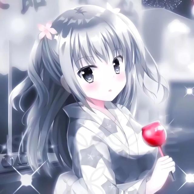 动漫女生头像：最是那一低头的温柔，像一朵水莲花不胜凉风的娇羞