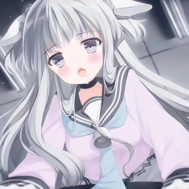 动漫女生头像：最是那一低头的温柔，像一朵水莲花不胜凉风的娇羞