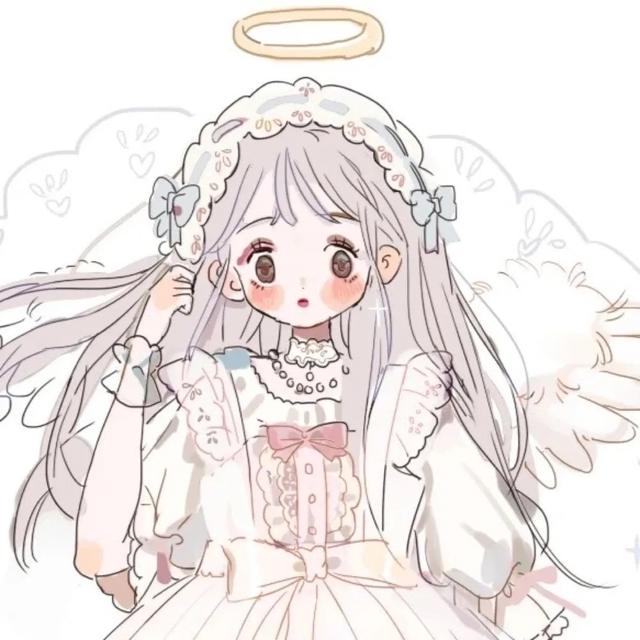 二次元可爱闺蜜头像｜擦肩而过