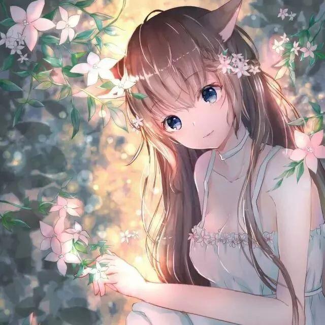 唯美动漫女生头像：希望好心情每天照常营业烦心事永久打烊
