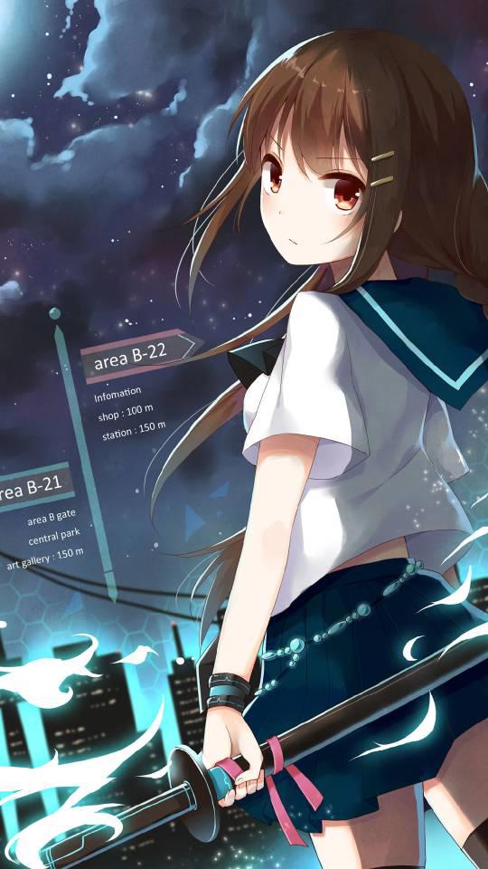 超美二次元女生动漫头像：我见青山多妩媚，料青山见我应如是