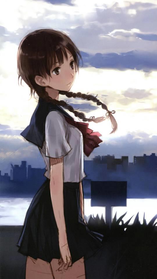 超美二次元女生动漫头像：我见青山多妩媚，料青山见我应如是