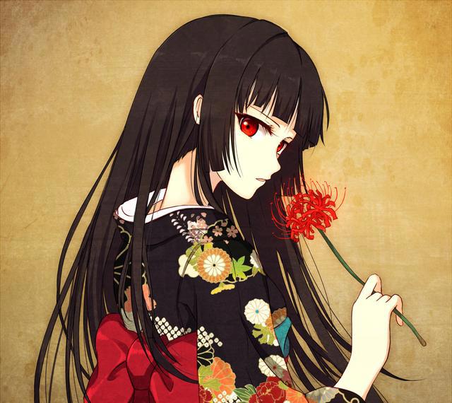 黑暗系二次元动漫女生头像，姑娘喝了这杯酒再爱也不回头！