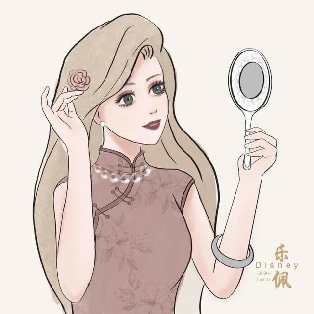 复古风动漫女生闺蜜头像