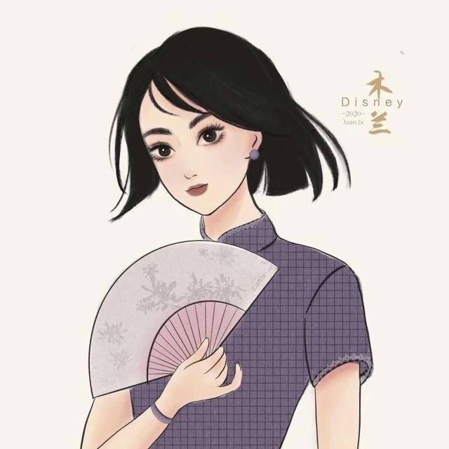 复古风动漫女生闺蜜头像