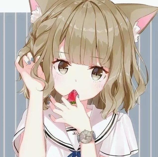 动漫可爱萌系头像壁纸：众生皆苦，你是草莓味！