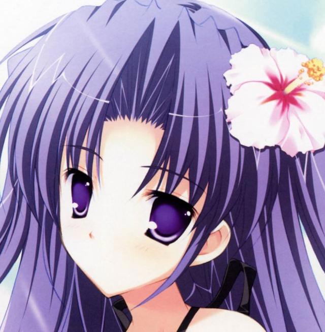 动漫头像：紫色头发的二次元小萝莉，娇小玲珑，可爱动人！