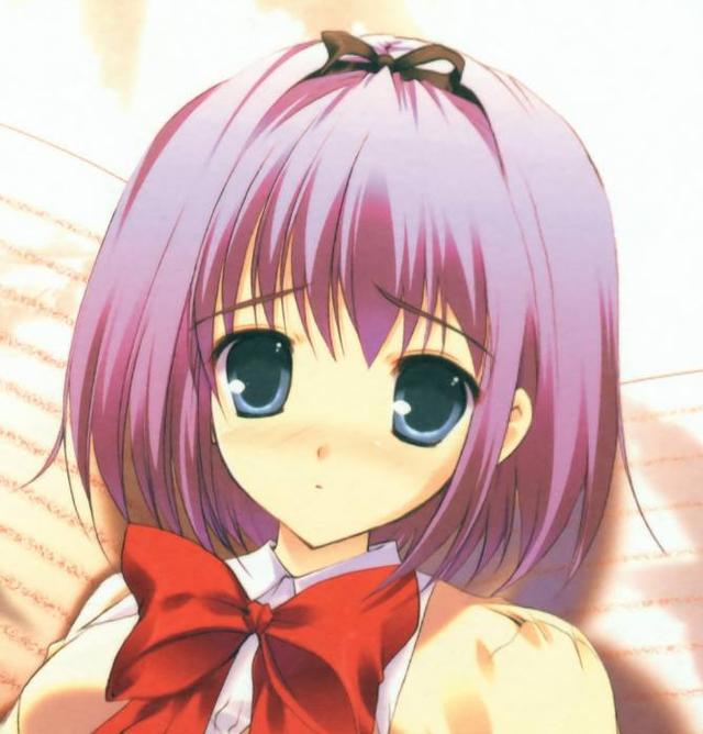 动漫头像：紫色头发的二次元小萝莉，娇小玲珑，可爱动人！