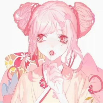 可爱女生动漫头像，换上新的头像向草莓味的自己问个好吧！