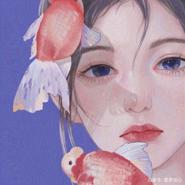 超A女头像黑暗系纯欲风头像手绘头像头像图片卡通动漫头像