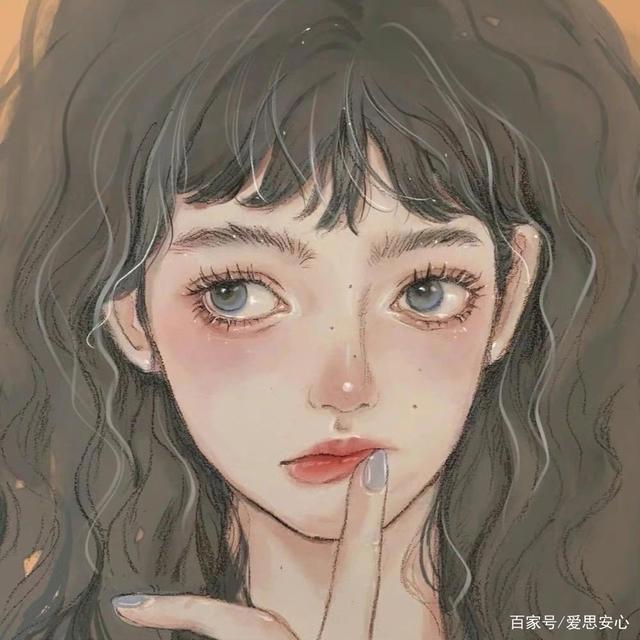 超A女头像黑暗系纯欲风头像手绘头像头像图片卡通动漫头像