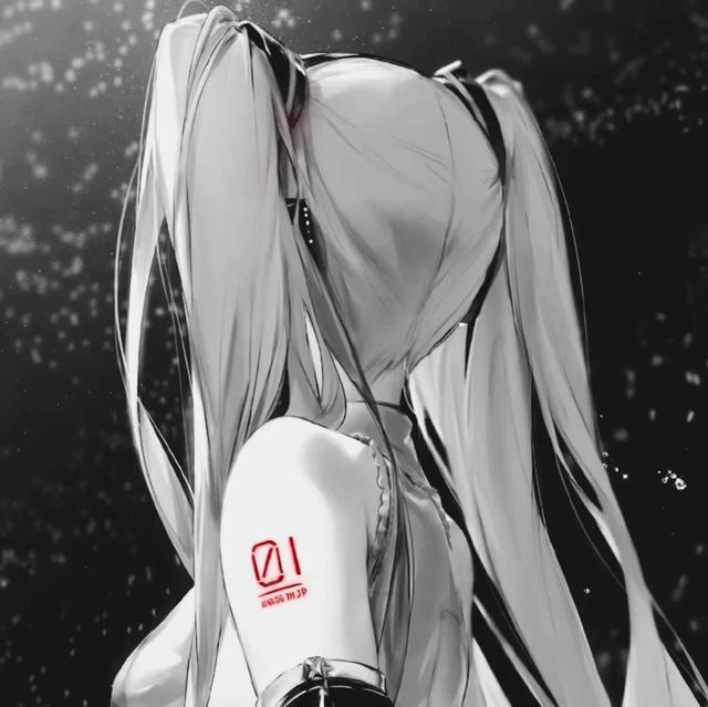 暗灰色微丧女生头像
