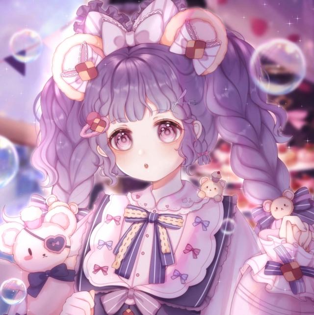 动漫女生闺蜜头像｜爱情可以晚点到