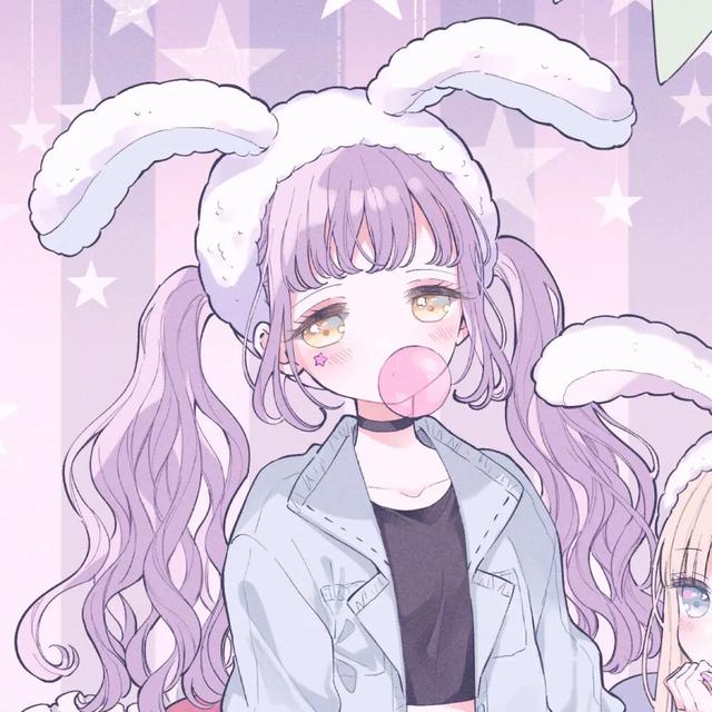 动漫女生闺蜜头像｜爱情可以晚点到
