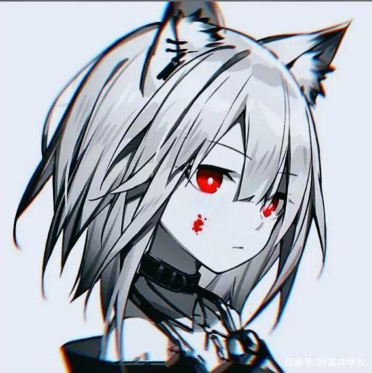 暗黑系动漫女头像