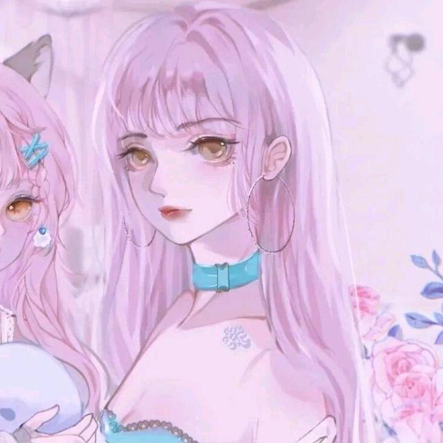 周二闺蜜头像控动漫少女头像