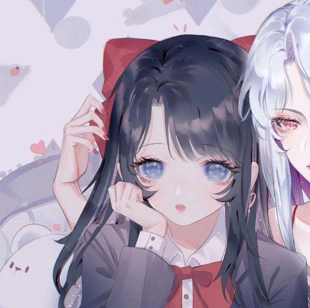 周二闺蜜头像控动漫少女头像