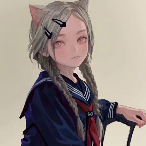 精美动漫女生头像“在这个冬天的开端，我按下了关于你的消除键”