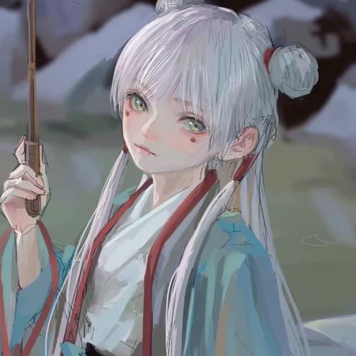 精美动漫女生头像“在这个冬天的开端，我按下了关于你的消除键”