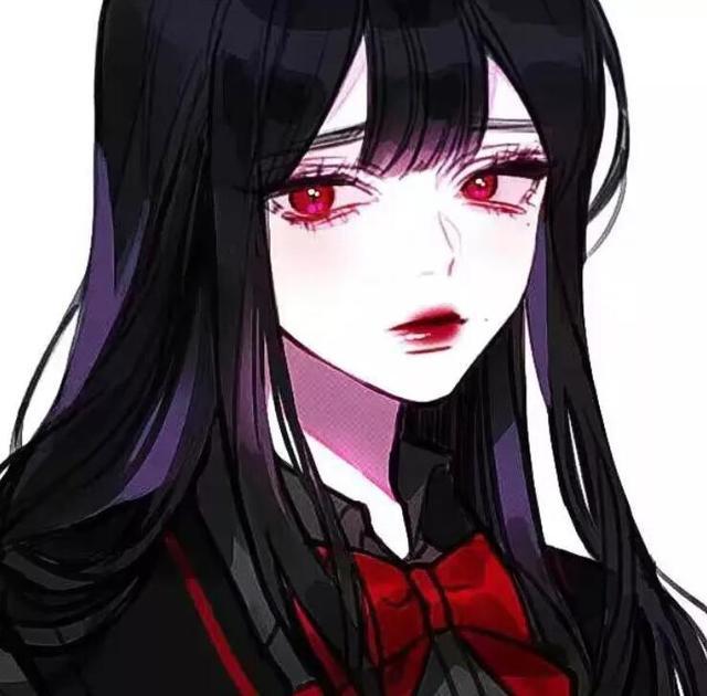 暗黑动漫二次元女生头像壁纸：没有你的世界，毁了也无所谓