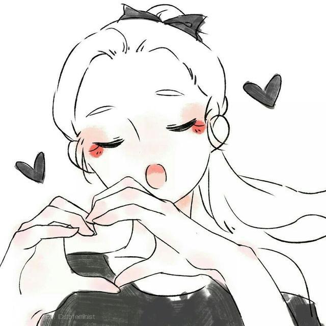 温暖可爱二次元动漫闺蜜头像，因为爱，所以等待！