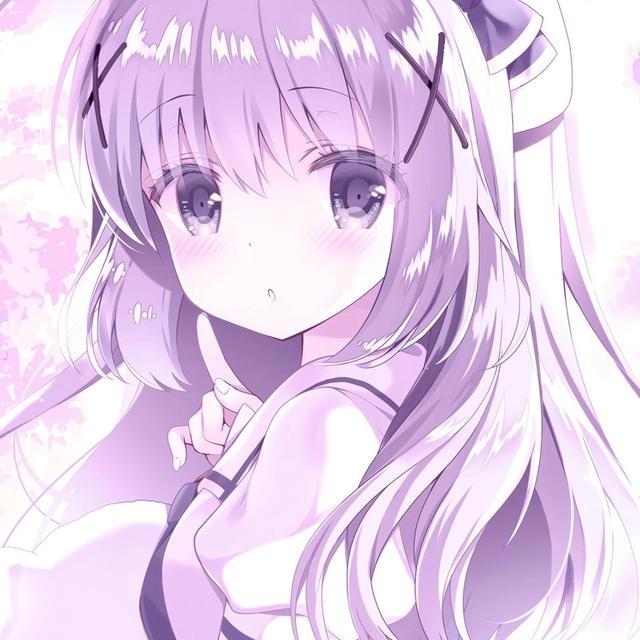 紫色系的二次元少女头像，分享给大家