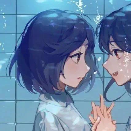 动漫闺蜜头像丨就像深夜故事那样，一切销声匿迹