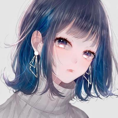 动漫女生头像:千山万水就当伏笔,总会遇到姗姗来迟的你