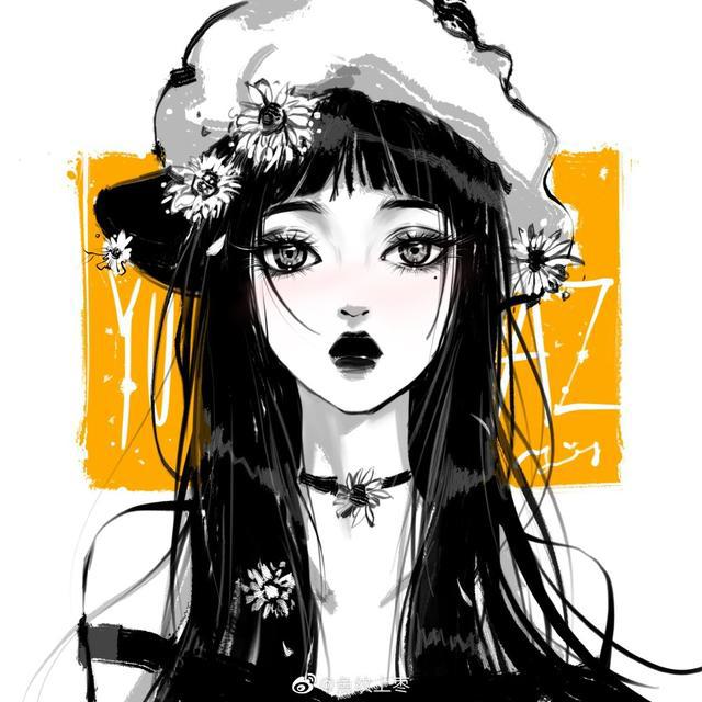 高冷霸气御姐动漫卡通闺蜜头像