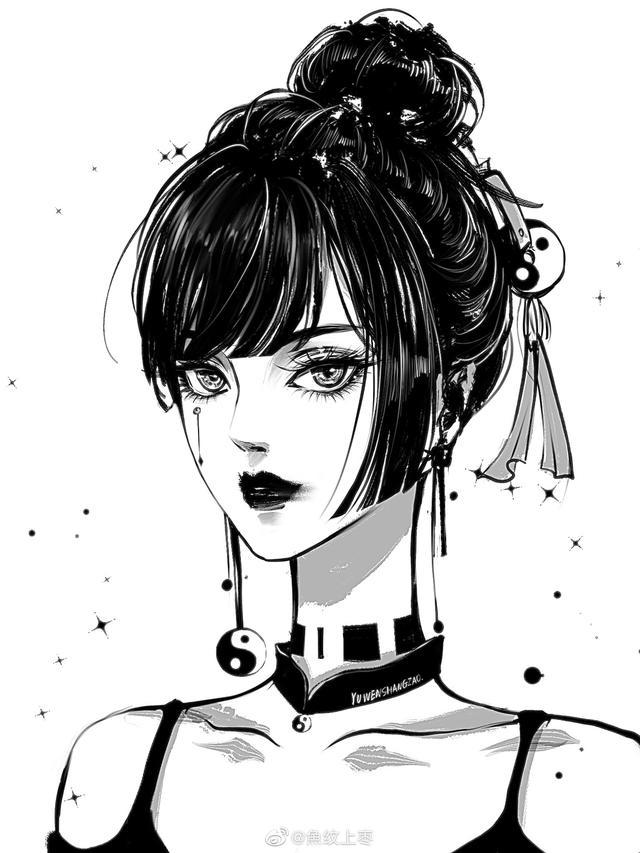 高冷霸气御姐动漫卡通闺蜜头像