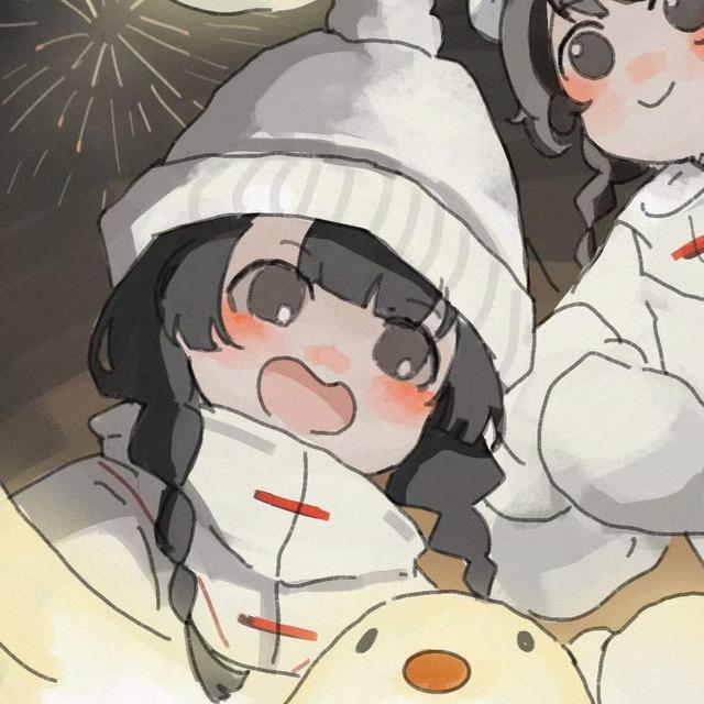 动漫头像｜优质卡通简约超甜的闺蜜头像