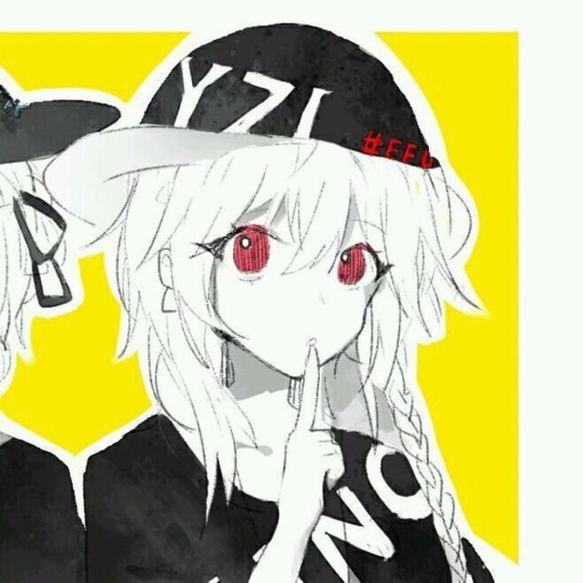 暗黑系二次元小仙女闺蜜头像，相视而笑，莫逆于心！