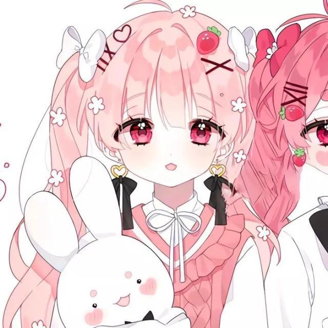 好看的卡通动漫闺蜜头像